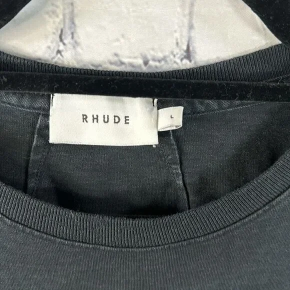 👕 St. Rhude University Men’s T-Shirt - Vintage Black, Size Large 👕 - Picture 3 of 4